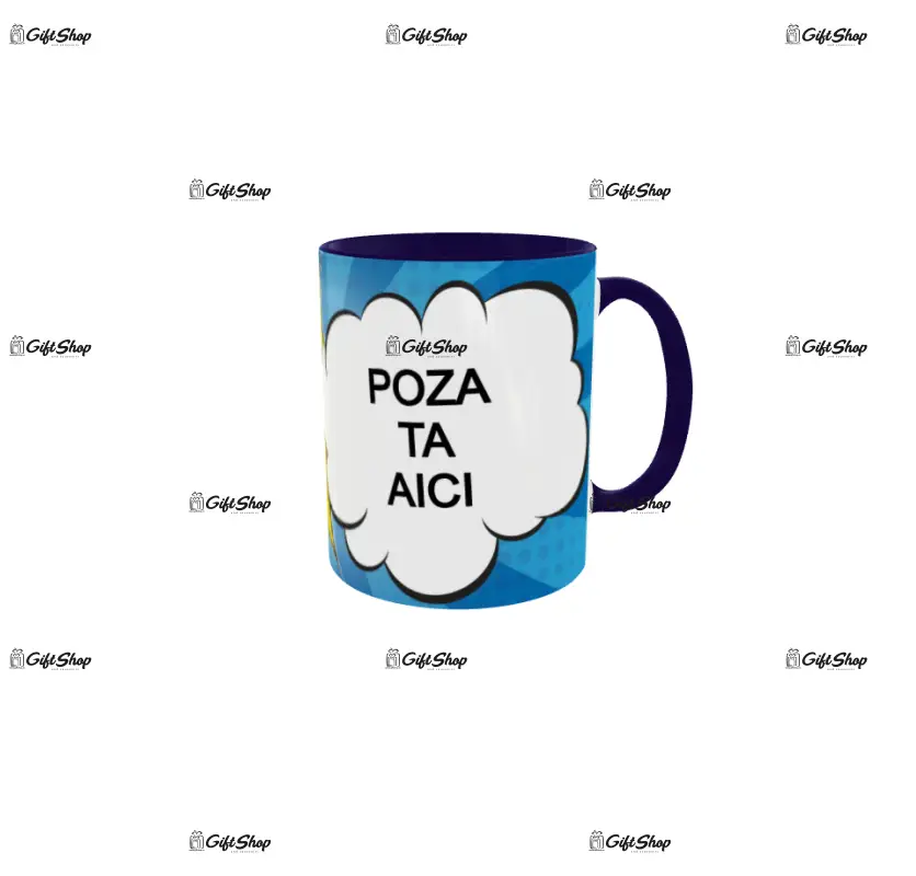 Cana personalizata cu poza si text, 330ml, model 3345